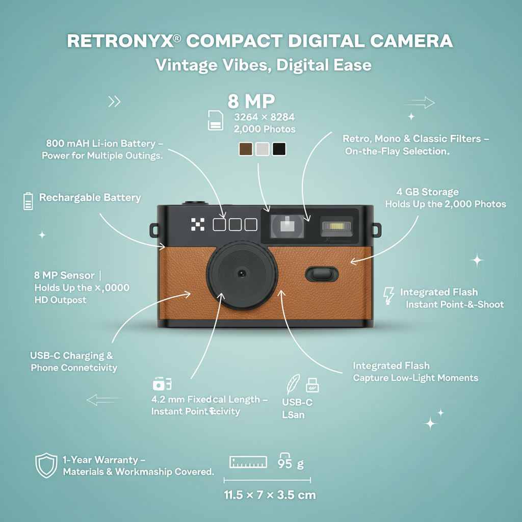 Retronyx® Compact Digital Camera